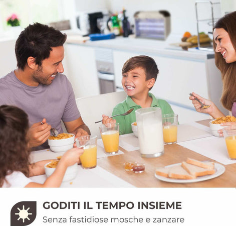 Elettro sterminatore per zanzare ed insetti zanzariera elettrica da giardino veranda e balcone Giardino e giardinaggio/Giardinaggio/Prodotti fitosanitari e pesticidi/Insetticidi/Insetticidi per ambienti/Vari insetti La Zappa - Altamura, Commerciovirtuoso.it