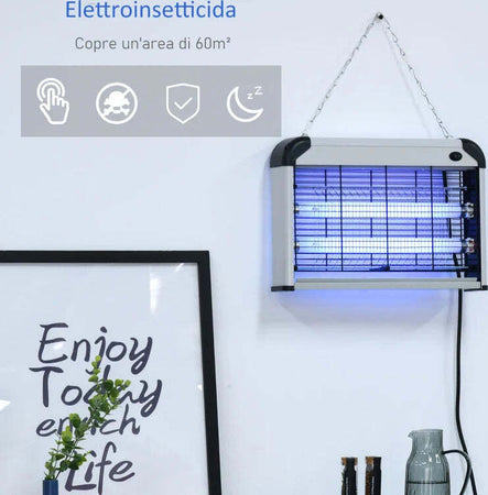 Elettroinsetticida-da-Esterno-e-Interno-con-Lampada-Antizanzare-UV-per-60m²,-Zanzariera-Elettrica-20W，Nero-e-argento-XK7849-011SRXK7