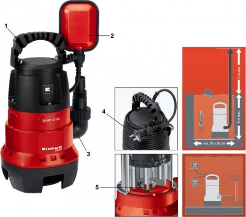 Elettropompa Pompa Ad Immersione Einhell Gh Dp 3730 Per Acque Scure 370 Watt Fai da te/Tubature grezze/Pompe acqua e accessori/Pompe sommerse Trade Shop italia - Napoli, Commerciovirtuoso.it