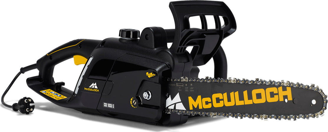 Elettrosega McCulloch CSE 1835 con tendicatena rapido motore a 1800 W Fai da te/Attrezzi elettrici da giardinaggio/Utensili elettrici da giardino/Motoseghe La Zappa - Altamura, Commerciovirtuoso.it
