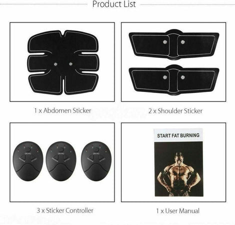ELETTROSTIMOLATORE PER MUSCOLI ADDOMINALI BRACCIA GAMBE 3 X EMS MOBILE GYM BODY Sport e tempo libero/Fitness e palestra/Cinture massaggianti ed elettrostimolatori/Cinture tonificanti Zencoccostore - Formia, Commerciovirtuoso.it