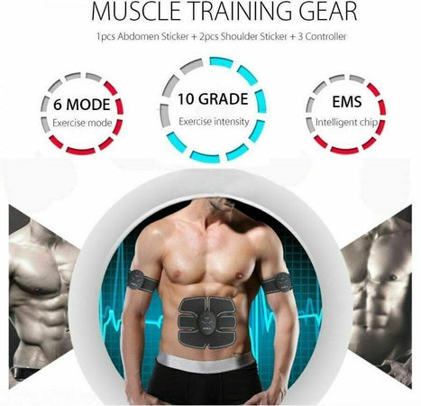 ELETTROSTIMOLATORE PER MUSCOLI ADDOMINALI BRACCIA GAMBE 3 X EMS MOBILE GYM BODY Sport e tempo libero/Fitness e palestra/Cinture massaggianti ed elettrostimolatori/Cinture tonificanti Zencoccostore - Formia, Commerciovirtuoso.it