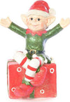 Elfo giullare seduto su regalo h 43 decorazione natalizia in poli resina Casa e cucina/Decorazioni per interni/Addobbi e decorazioni per ricorrenze/Decorazioni natalizie/Schiaccianoci MagiediNatale.it - Altamura, Commerciovirtuoso.it