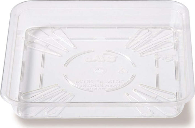 Elho---Sottovaso,-quadrato,-colore:-trasparente,-dimensioni:-30-cm