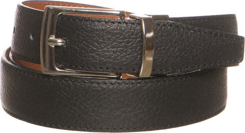 Elio---Cintura-Reversibile-Liscia-Ruggine-e-Nero-In-Vera-Pelle-di-Cervo-Double-fast