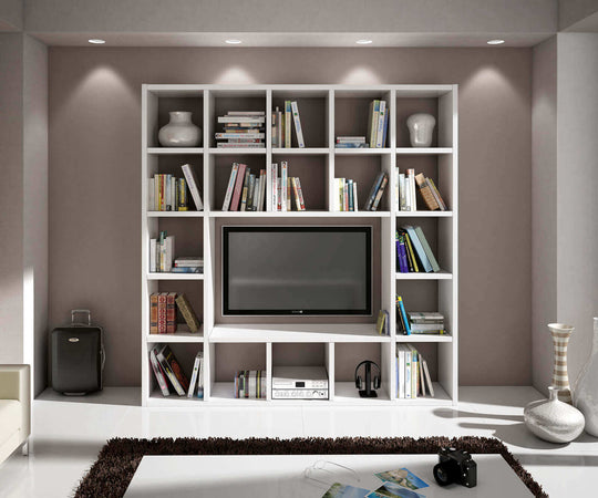 ELISE---parete-in-nobilitato-frassinato-218x30x218-Bianco-Milani-Home