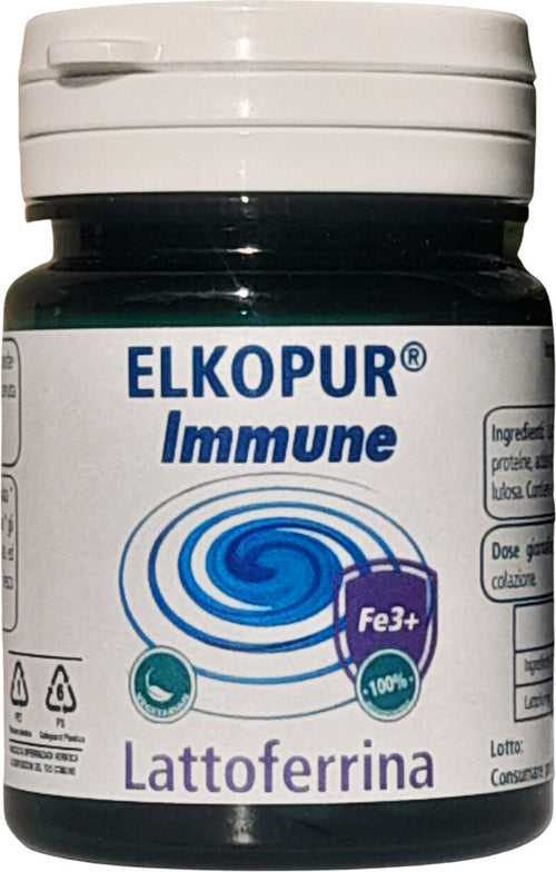 Elkopur-Immune-Lattoferrina-pura,-capsule-da-500-mg.-contenenti-200-mg.-di-Lattoferrina-titolata-95%.-NON-utilizza-caglio-animale---vegetarian-ok-|-Rinforza-il-sistema-immunitario-|-Antiossidante,-prodotto-in-Italia