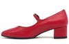 ELLEN decollete rosso con cinturino
