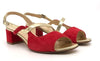 ELLEN Sandalo donna Camoscio Rosso