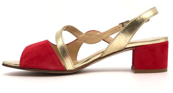 ELLEN Sandalo donna Camoscio Rosso