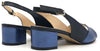ELLEN Sandalo donna laminato blu tacco 45
