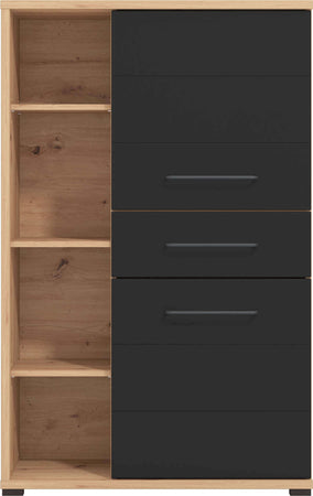 ELLIE---madia-due-ante-quattro-cassetti-moderna-cm-89,5-x-40-x-141,5-h-Antracite-Milani-Home