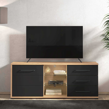 ELLIE---porta-tv-un-anta-tre-cassetti-moderno-minimal-in-legno-cm-161,5-x-40-x-65-h-Antracite-Milani-Home