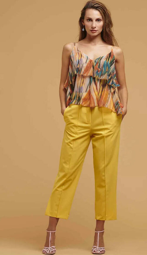 ELMAS PHIL | Top con volant Moda/Donna/Abbigliamento/T-shirt top e bluse/Canotte e top You Store - Messina, Commerciovirtuoso.it