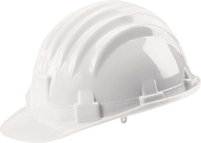 Elmetto da lavoro protettivo in polietilene regolabile da cantiere Bianco Fai da te/Sicurezza e protezione/Attrezzature per sicurezza sul lavoro/Abbigliamento La Zappa - Altamura, Commerciovirtuoso.it