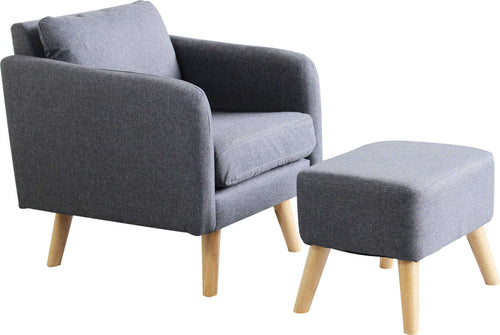 ELOY---poltrona-con-poggiapiedi-Grigio-chiaro-Milani-Home