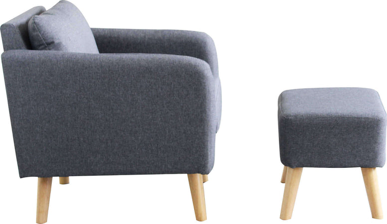 ELOY---poltrona-con-poggiapiedi-Grigio-chiaro-Milani-Home