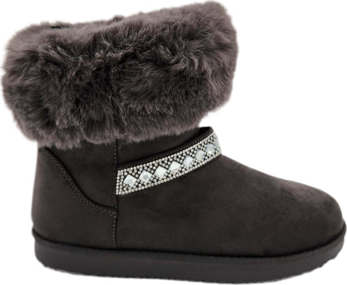 Elsa---Stivaletti-in-camoscio-con-pelliccia-e-strass-donna