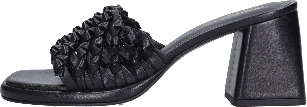 Emanuelle-Vee-Sandali-Nero-da-donna