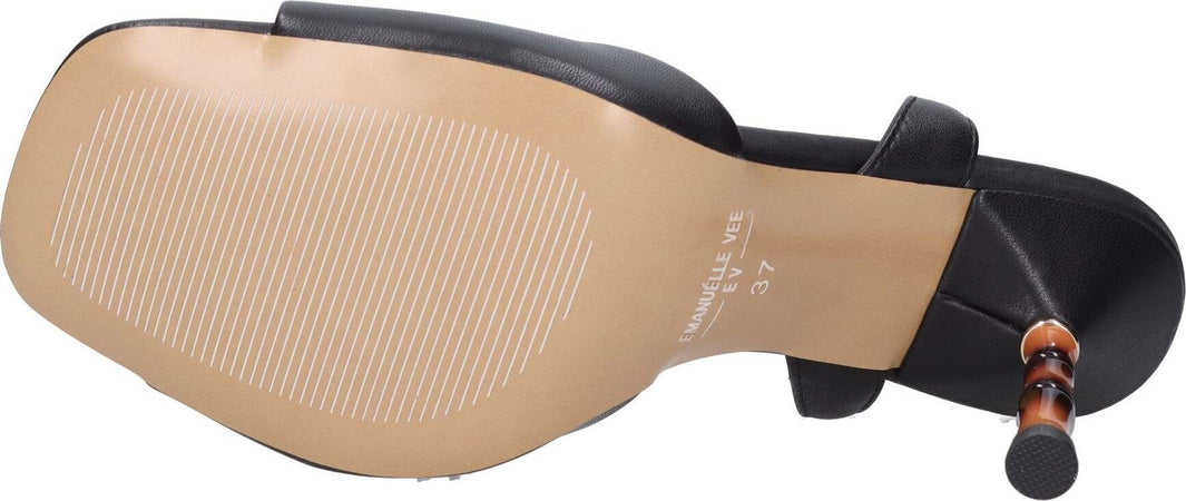 Emanuelle-Vee-Sandali-Nero-da-donna