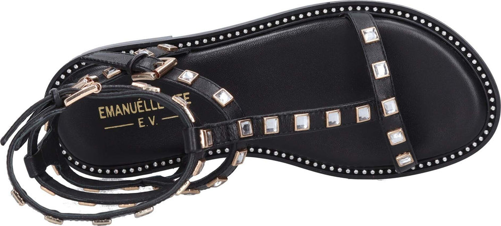 Emanuelle-Vee-Sandali-Nero-da-donna