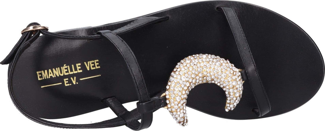 Emanuelle-Vee-Sandali-Nero-da-donna
