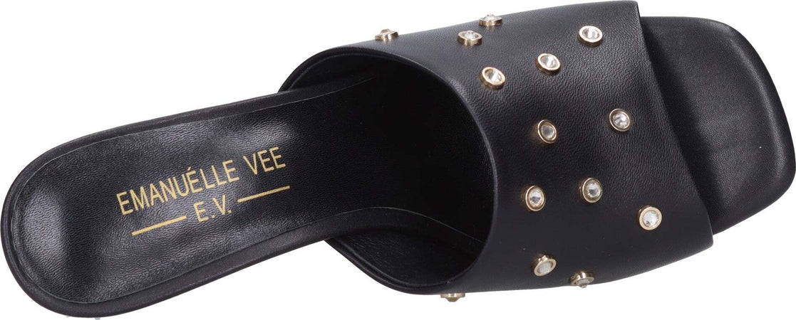 Emanuelle-Vee-Sandali-Nero-da-donna
