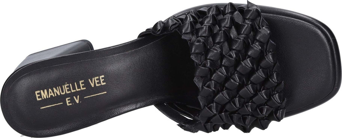 Emanuelle-Vee-Sandali-Nero-da-donna