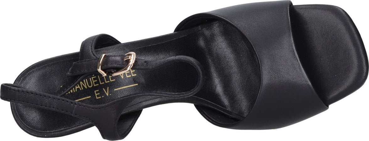 Emanuelle-Vee-Sandali-Nero-da-donna