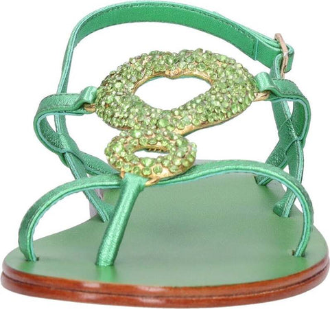 Emanuelle-Vee-Sandali-Verde-da-donna