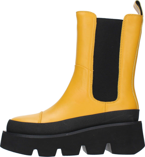 Emanuelle-Vee-Stivali-Giallo-Senape-da-donna