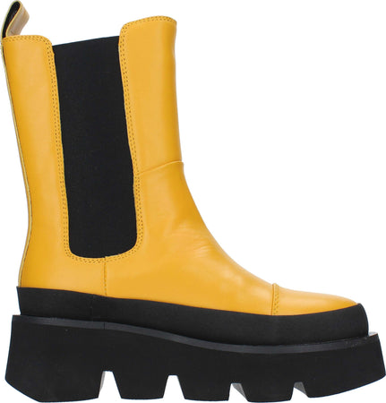 Emanuelle-Vee-Stivali-Giallo-Senape-da-donna