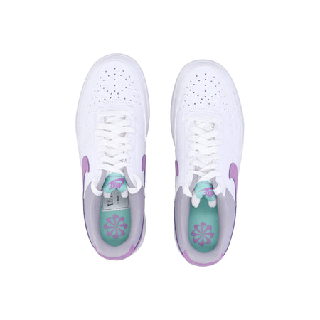 Nike Scarpa Bassa Donna W Court Vision Low Next Nature White/rush Fuchsia/pewter/emerald Rise da donna