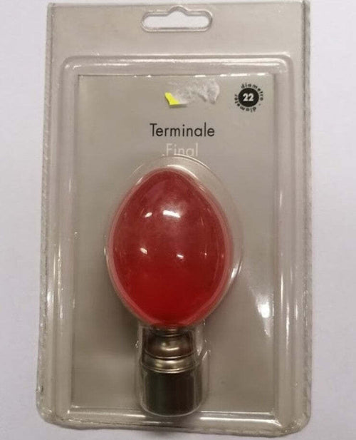 EMMEBI---TERMINALE-IN-VETRO-OVALE-SATINATO-ROSSO-CROMO-DIAMETRO-22mm
