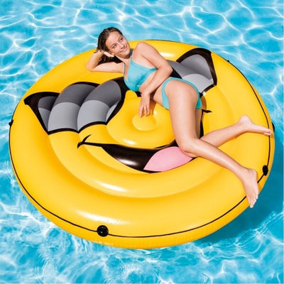 Emoticon-Smile-Gonfiabile-Gigante-Intex-Isola-Materassino-Mare-Piscina-173cm