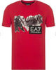 EMPORIO ARMANI T-Shirt Uomo 100% Cotone Maglia Maniche Corte Girocollo Rossa con Sampa Armani T-Shirt EMPORIO ARMANI Euforia - Bronte, Commerciovirtuoso.it