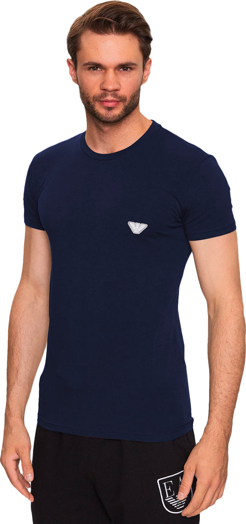 Emporio Armani T-Shirt Uomo Logo Ricamato Tinta Unita Maglia Girocollo Underwear t-shirt 111035 3r512 00020 Moda/Uomo/Abbigliamento/Intimo/Canottiere e magliette Euforia - Bronte, Commerciovirtuoso.it