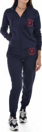 Emporio Armani Tuta Donna Blu Tinta Unita Tuta Da Ginnastica Comfort Con Felpa Zip E Cappuccio E Pantalone Lungo Moda/Donna/Abbigliamento/Abbigliamento sportivo/Completi sportivi/Tute da ginnastica Euforia - Bronte, Commerciovirtuoso.it