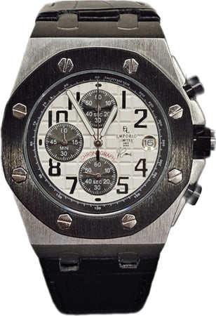 EMPORIO-LIMITED---OROLOGIO-CRONOMETRO-ROMA-NERO/ARGENTO---3501