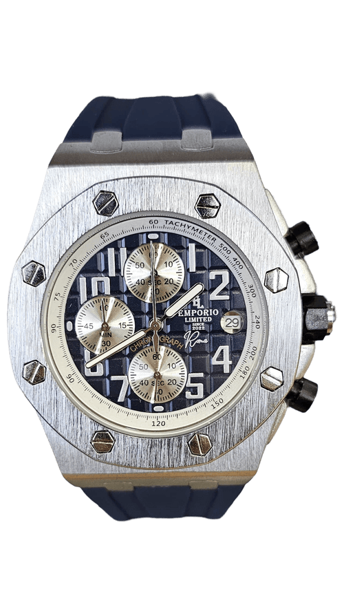Emporio Limited - Orologio Cronometro Roma Blu/Argento - 3501