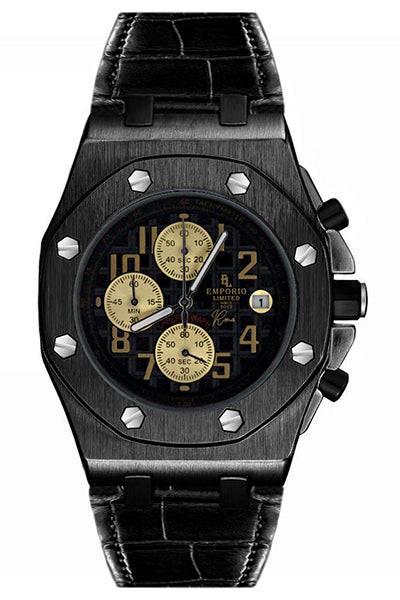 Emporio Limited - Orologio Cronometro Roma Nero/Oro - 3501