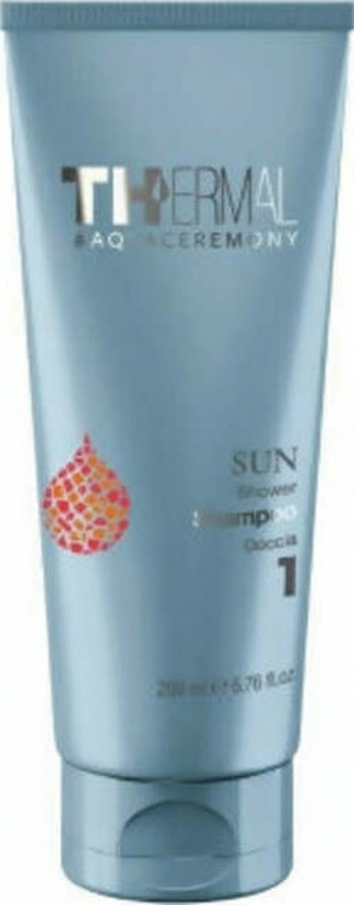 Emsibeth-Solari-Thermal-Sun-Shower-Shampoo-200-Ml-,-Detergente-Universale-Per-Corpo-E-Capelli-Ad-Effetto-Idratante-E-Rinfrescante