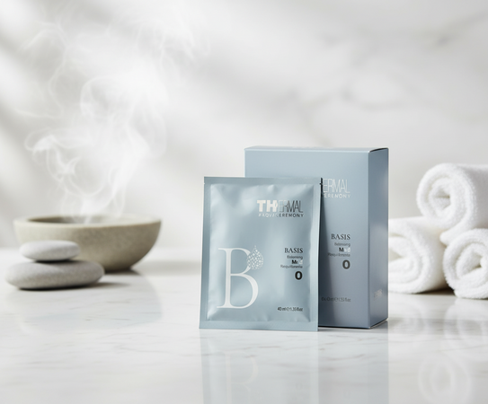 Emsibeth thermal aqvaceremony basis fango riequilibrante 6 x 40 ml trattamento termale per il benessere di cute e capelli con eccesso di sebo.