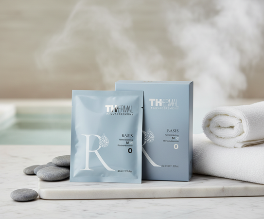 Emsibeth thermal aqvaceremony basis fango rimineralizzante 6 x 40 ml trattamento termale per il benessere della cute e dei capelli fragili, sfibrati e secchi.