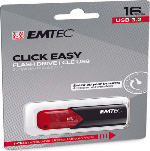 Emtec - Memoria USB B110 USB 3.2 ClickEasy - rosso - ECMMD16GB113 - 16 GB Elettronica/Informatica/Dispositivi archiviazione dati/Dispositivi archiviazione dati esterni/PenDrive Eurocartuccia - Pavullo, Commerciovirtuoso.it