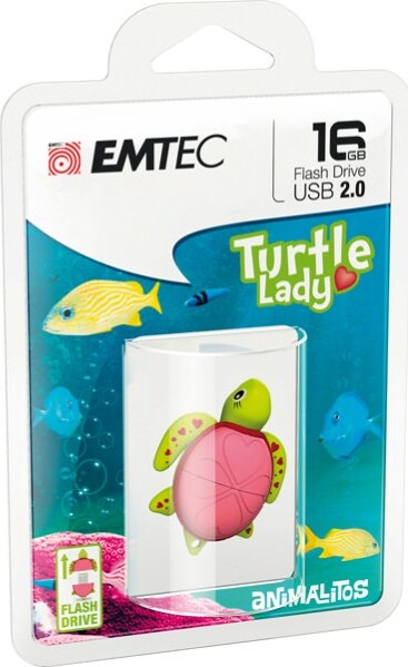 Emtec - Memoria usb2.0 M335 Anmalitos Lady Turtle - ECMMD16GM335 - 16 GB Elettronica/Informatica/Dispositivi archiviazione dati/Dispositivi archiviazione dati esterni/PenDrive Eurocartuccia - Pavullo, Commerciovirtuoso.it
