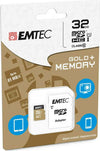 Emtec - Micro SDHC Class 10 Gold + con Adattatore - ECMSDM32GHC10GP - 32GB Elettronica/Informatica/Dispositivi archiviazione dati/Dispositivi archiviazione dati esterni/Schede di memoria/Schede Multimedia Eurocartuccia - Pavullo, Commerciovirtuoso.it