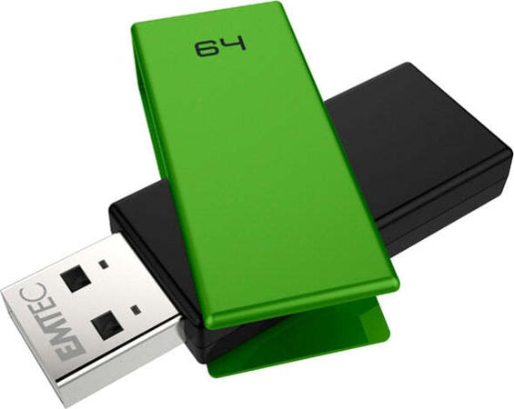 Emtec - Usb 2.0 - C350 - 64 GB - Verde Elettronica/Informatica/Dispositivi archiviazione dati/Dispositivi archiviazione dati esterni/PenDrive Eurocartuccia - Pavullo, Commerciovirtuoso.it