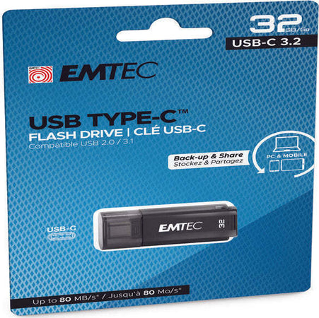 Emtec - USB 3.2 D400 - Type-C - ECMMD32GD403 - 32GB Elettronica/Informatica/Dispositivi archiviazione dati/Dispositivi archiviazione dati esterni/PenDrive Eurocartuccia - Pavullo, Commerciovirtuoso.it