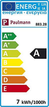 Energy-saving-bulb,-drop-7-W-E27,-warm-white